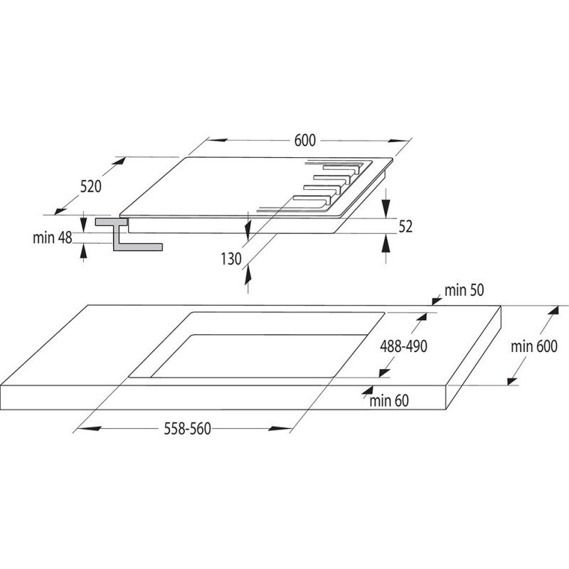 Gorenje G642ABX Εστία Υγραερίου Αυτόνομη Inox 60x52εκ.
