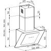 Pyramis Fiero Απορροφητήρας Καμινάδα 90cm Λευκός