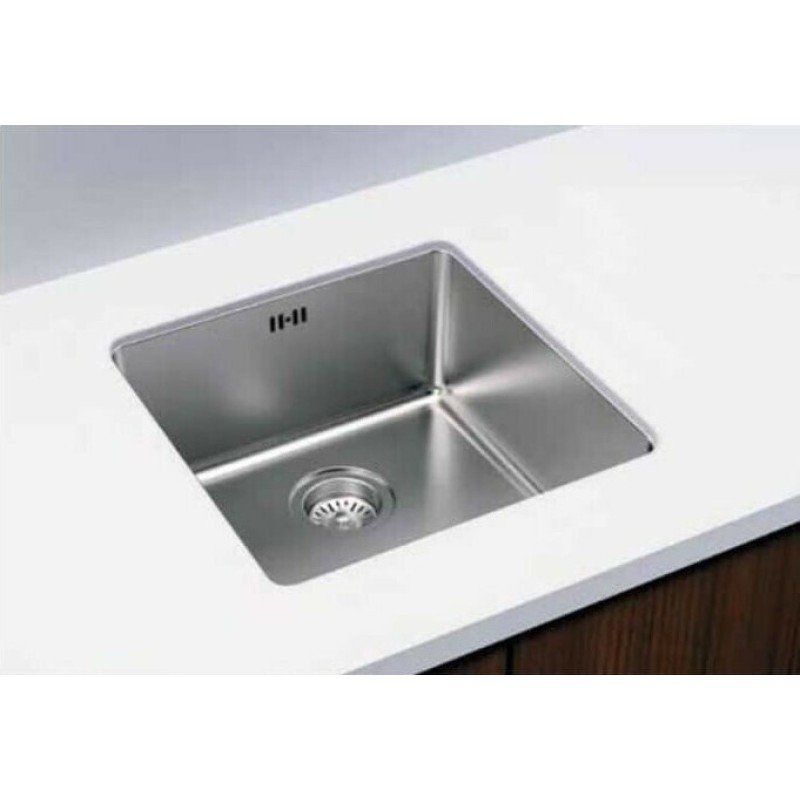 Karag BL 793 Υποκαθήμενος Νεροχύτης Inox Σατινέ Μ44xΠ44cm Ασημί
