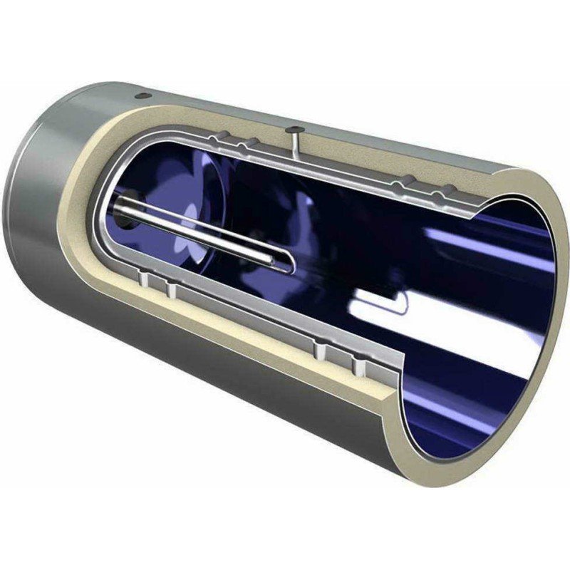 Calpak Mark 4 Ηλιακός Θερμοσίφωνας 125 λίτρων Glass Διπλής Ενέργειας με 2.1τ.μ. Συλλέκτη