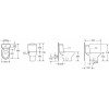 Karag Venice SW190 TR-128PR Λεκάνη Δαπέδου Rimless με Καζανάκι με Κάλυμμα Soft Close Λευκή