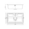 Karag BL 627 Ένθετος Νεροχύτης Inox Σατινέ Μ80xΠ50cm Ασημί