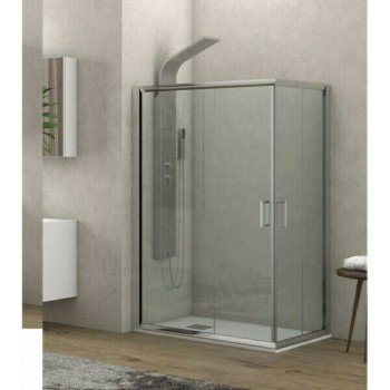 Karag New Flora 100 NFLS1007090180 Καμπίνα Ντουζιέρας με Συρόμενη Πόρτα 70x90x180cm Serigrafato