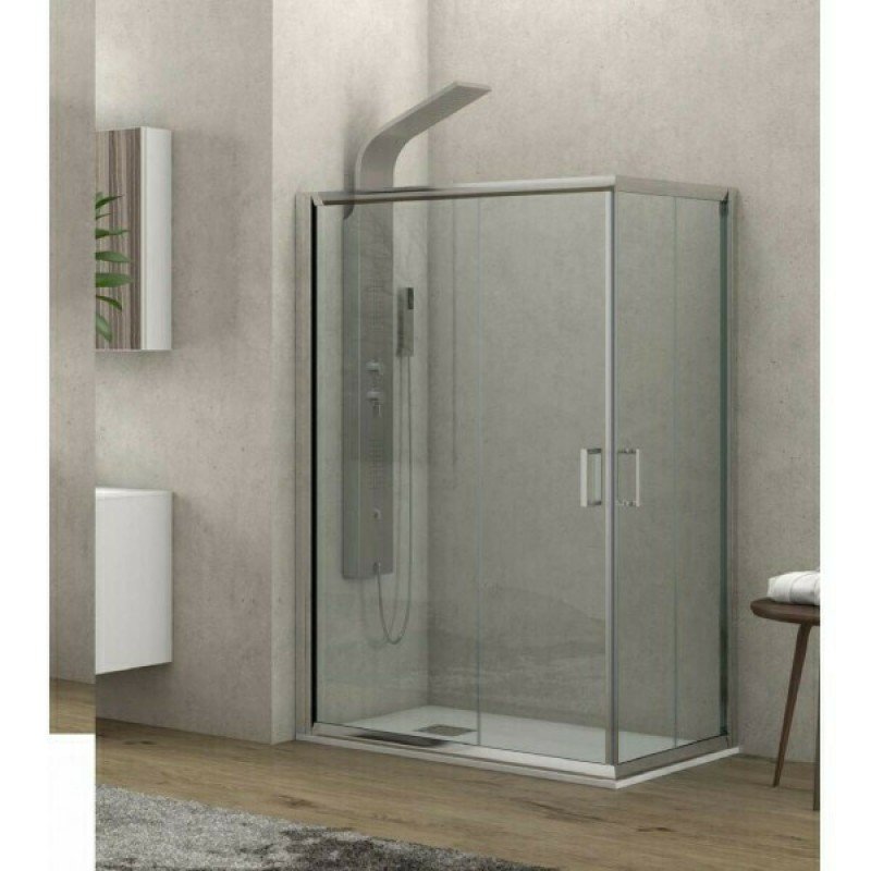 Karag New Flora 100 NFLS1007090180 Καμπίνα Ντουζιέρας με Συρόμενη Πόρτα 70x90x180cm Serigrafato