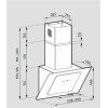 Pyramis Fiero Απορροφητήρας Καμινάδα 90cm Λευκός
