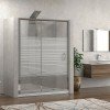Karag New Flora 500 NFLS500120 Διαχωριστικό Ντουζιέρας με Συρόμενη Πόρτα 120x180cm Serigrafato