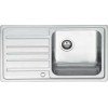 Karag BL 802 PA Ένθετος Νεροχύτης Inox Σατινέ Μ86xΠ50cm Ασημί