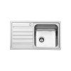 Karag BL 802 PA Ένθετος Νεροχύτης Inox Σατινέ Μ86xΠ50cm Ασημί