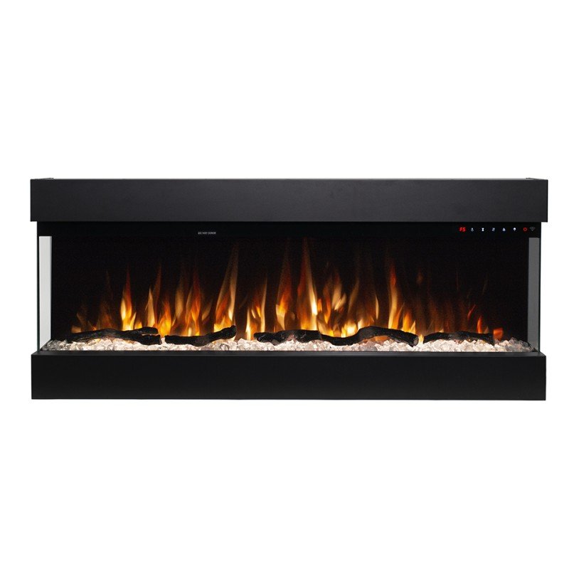 Hitense Las Vegas 43 Επιτοίχιο Ηλεκτρικό Τζάκι 1600W 110.2x48.4cm Μαύρο