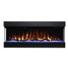 Hitense Las Vegas 43 Επιτοίχιο Ηλεκτρικό Τζάκι 1600W 110.2x48.4cm Μαύρο