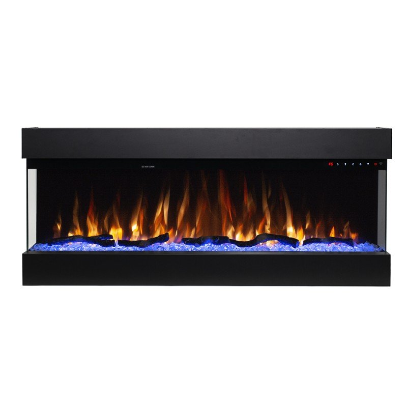 Hitense Las Vegas 43 Επιτοίχιο Ηλεκτρικό Τζάκι 1600W 110.2x48.4cm Μαύρο