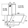 MultiHome MH-6604 930-002-6604 Απορροφητήρας Καμινάδα 90cm Λευκός