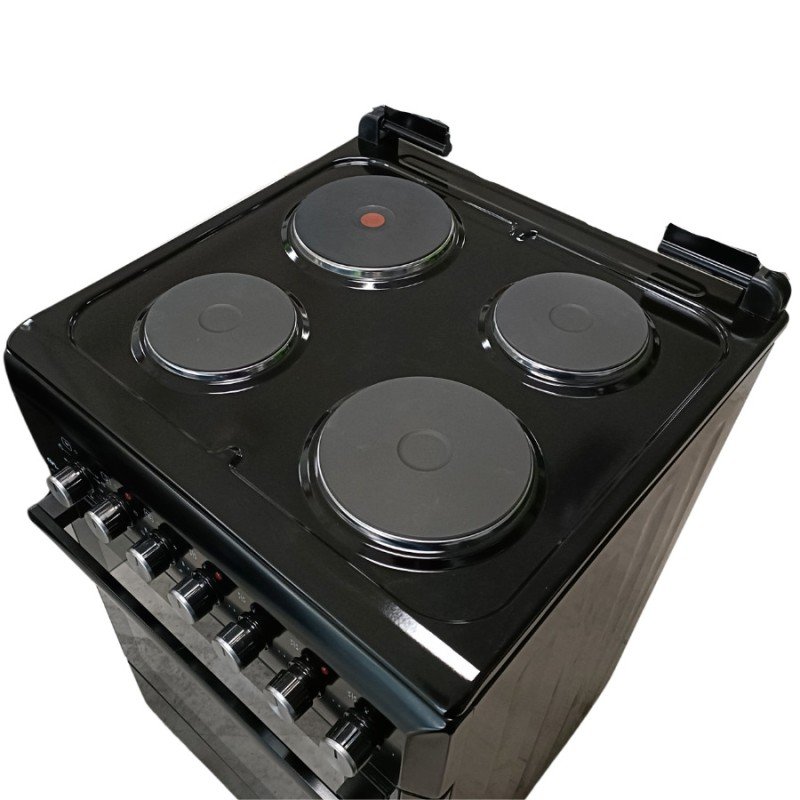 MultiHome MH-6149 930-002-6149 Κουζίνα 65lt με Εμαγιέ Εστίες Π60εκ. Μαύρη