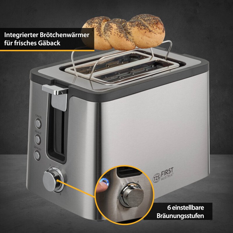 First Austria FA-5369-5 Φρυγανιέρα 2 Θέσεων 800W Inox