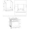 Thermogatz TGS 5533 04.405.208 Φούρνος Αερίου άνω Πάγκου 54lt χωρίς Εστίες Π60εκ. Beige