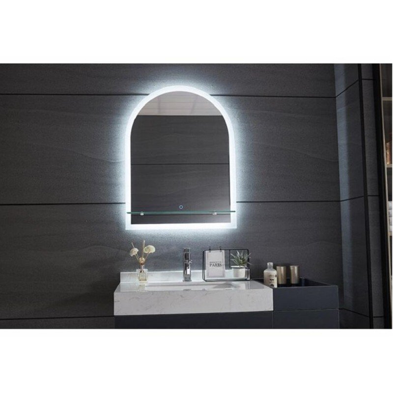 Gloria Solo 77-5070 Ημικυκλικός Καθρέπτης Μπάνιου Led Αφής 50x70cm