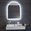 Gloria Solo 77-5070 Ημικυκλικός Καθρέπτης Μπάνιου Led Αφής 50x70cm