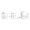 Karag TR125S Λεκάνη Δαπέδου Κάτω Σιφόνι Rimless με Καζανάκι με Κάλυμμα Soft Close Λευκή