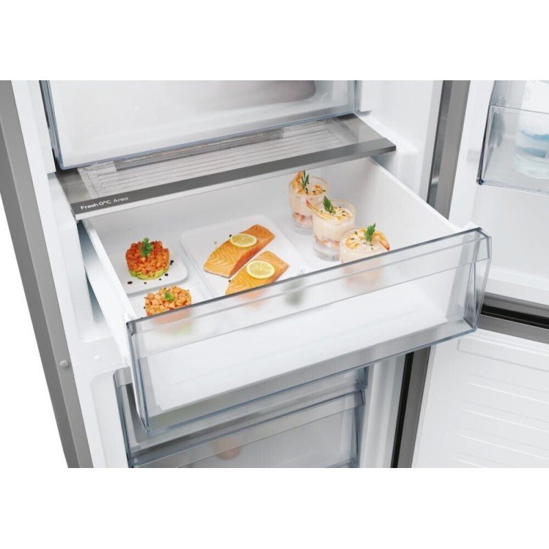 Candy Ψυγειοκαταψύκτης 341lt Total NoFrost Υ185xΠ59.5xΒ65.8εκ. Inox CNCQ4T618EX