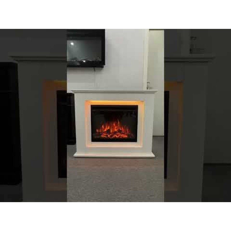 Hitense Athens De Lux Επιδαπέδιο Ηλεκτρικό Τζάκι 2000W 101x27.9cm Γκρι