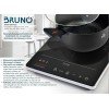 Bruno BRN-0205 Επιτραπέζια Εστία Επαγωγική Μονή Μαύρη