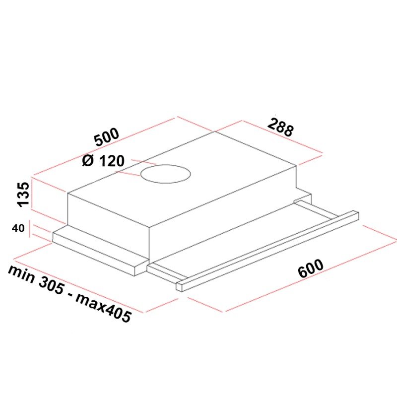 Silifo SF6665 Συρόμενος Απορροφητήρας 60cm Μαύρος