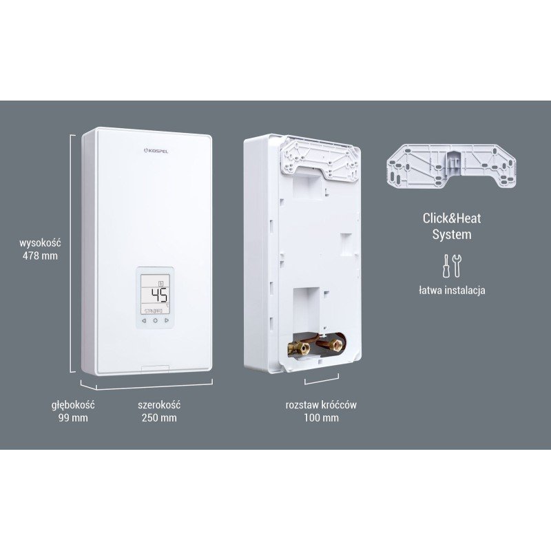 Kospel PPE4.B Επιτοίχιος Inverter Ταχυθερμοσίφωνας Κεντρικός Τριφασικός 10/12/15kW