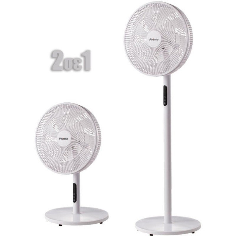 Primo Prsf-80645 800645 Ανεμιστήρας Ορθοστάτης 2 σε 1 50W Διαμέτρου 40.64cm με Τηλεχειριστήριο Primo Prsf-80645 800645 Ανεμιστήρας Ορθοστάτης 2 σε 1 50W Διαμέτρου 40.64cm με Τηλεχειριστήριο