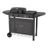 Thermogatz GS GRILL 2 + Plancha Ψησταριά Υγραερίου Μαντεμένιας Σχάρας και Πλάκας με 2 Εστίες 5kW και Πλαϊνό Μάτι