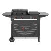 Thermogatz GS GRILL 2 + Plancha Ψησταριά Υγραερίου Μαντεμένιας Σχάρας και Πλάκας με 2 Εστίες 5kW και Πλαϊνό Μάτι