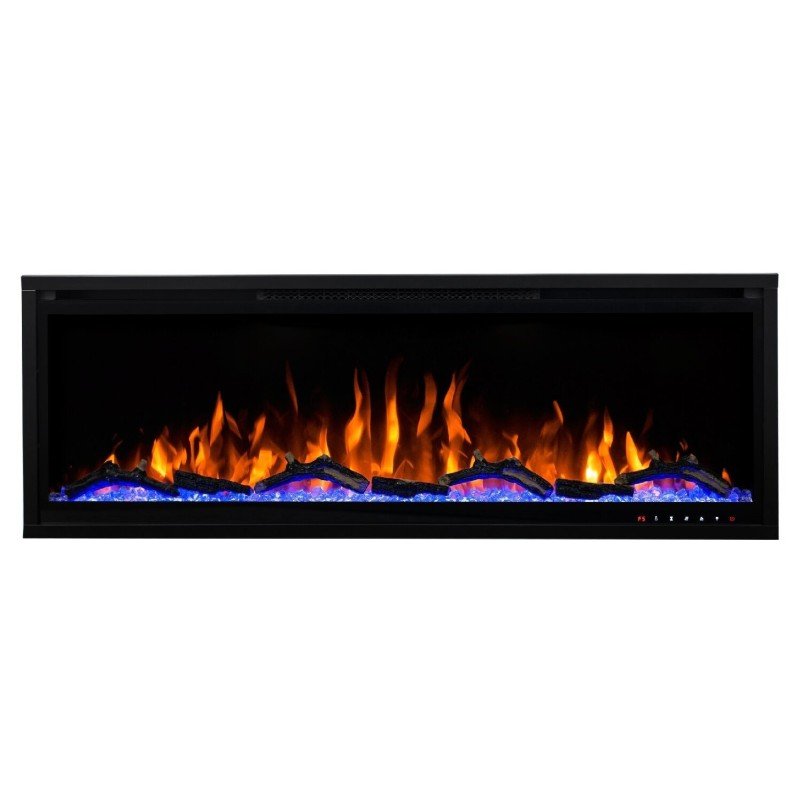 Hitense Επιτοίχιο Ηλεκτρικό Τζάκι 1600W 182.8x12.7cm Γκρι SUPERIOR-72