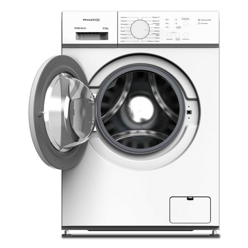 Philco Πλυντήριο Ρούχων 6kg με Τεχνολογία Ατμού 1000 Στροφών PWM 641A