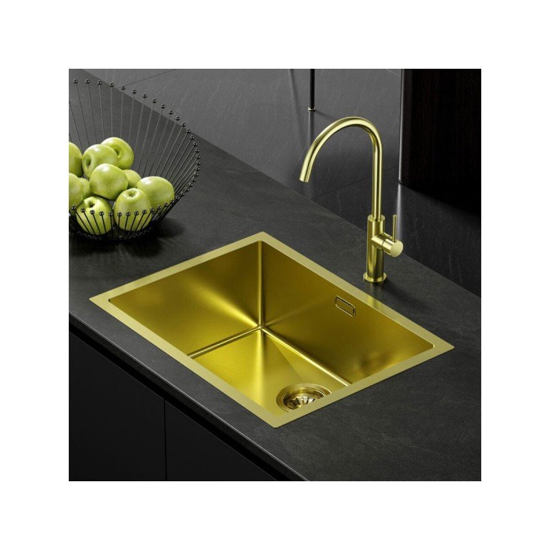 Karag BK6045 Ένθετος Νεροχύτης Inox Brushed Μ60xΠ45cm Χρυσός
