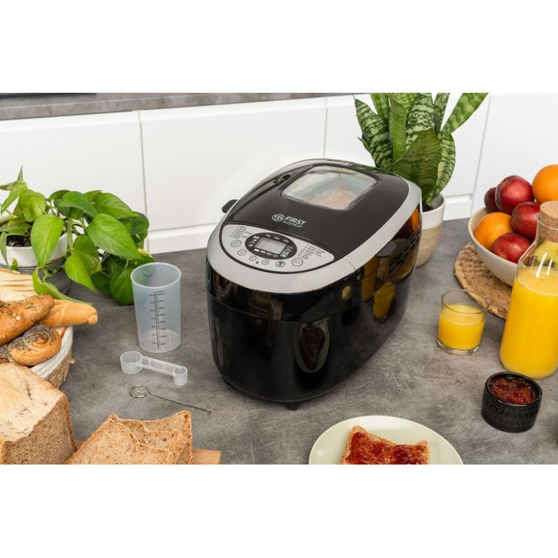 First Austria FA-5152-3-BA Αρτοπαρασκευαστής 850W Χωρητικότητας 1250gr με 12 Προγράμματα