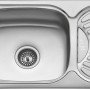 Karag BL 897 Ένθετος Νεροχύτης Inox Σατινέ Μ66xΠ43cm Ασημί