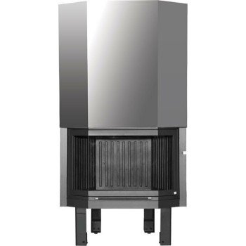 Syrios Hydro MT-AE-03 Ενεργειακό Τζάκι Ξύλου Καλοριφέρ 22kW Πρισματικό με Ανοιγόμενη Πόρτα