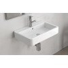 Karag Contour 61060 Επιτοίχιος Κρεμαστός Νιπτήρας Πορσελάνης 60x40x12cm Λευκός