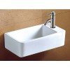 Karag LT5043 Επιτοίχιος Κρεμαστός / Επικαθήμενος Νιπτήρας Πορσελάνης 46x26x10.5cm Λευκός