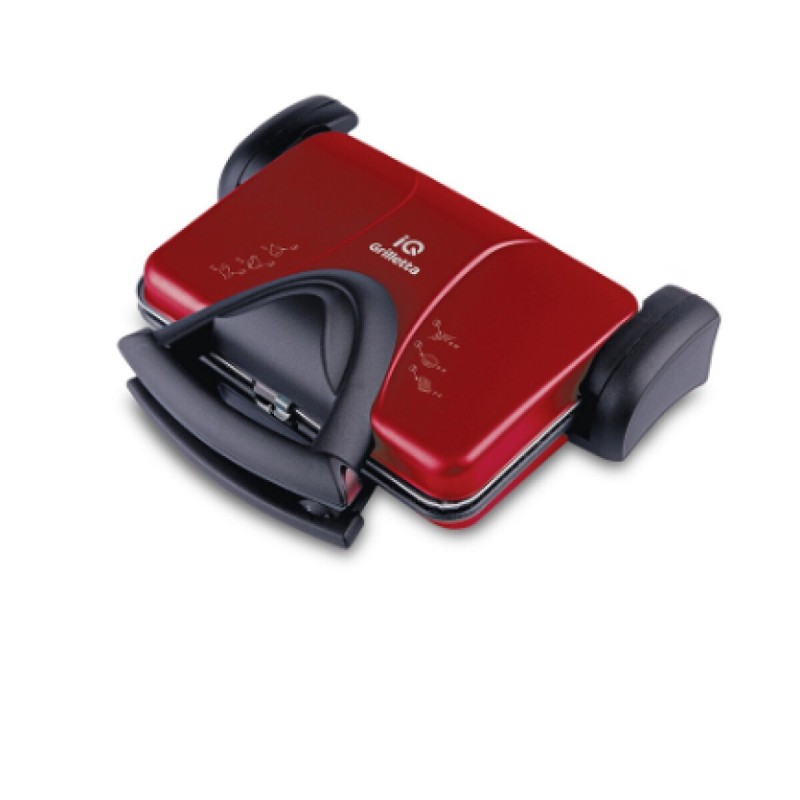 IQ Τοστιέρα Γκριλιέρα 1800W Κόκκινη ST-675