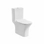 Karag Natalia 1215 Λεκάνη Δαπέδου Rimless με Καζανάκι με Slim Κάλυμμα Soft Close Λευκή