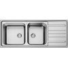 Karag BL 822 Ένθετος Νεροχύτης Αριστερός Inox Σατινέ Μ120xΠ50cm Ασημί