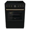 Gorenje GECS6B70CLB Κουζίνα 71lt με Κεραμικές Εστίες Π60εκ. Μαύρη