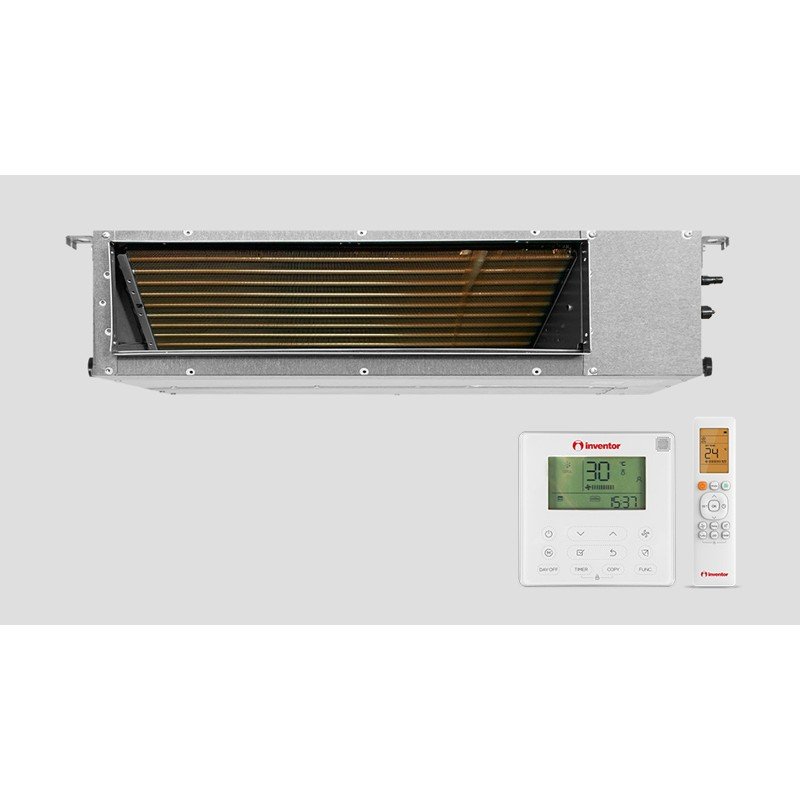 Inventor LV6DI-12WiFiR Εσωτερική Μονάδα Καναλάτο για Multi Κλιματιστικά 12000 BTU Ασημί