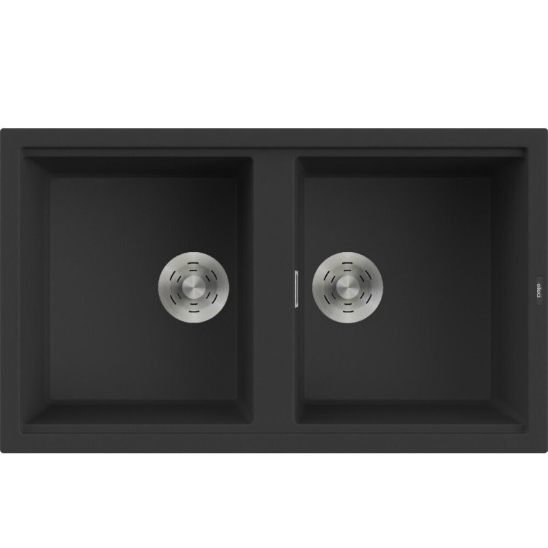 Elleci Best 450 Ένθετος Νεροχύτης από Συνθετικό Γρανίτη Μ86xΠ51cm Μαύρος K86