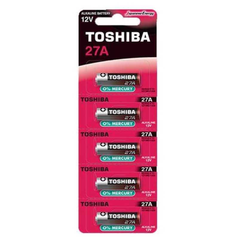 Toshiba Αλκαλικές Μπαταρίες A27 12V 5τμχ 00152720
