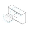 Pyramis Φούρνος 60ΑΠ 1011 iNOX άνω πάγκου 030010801 (3 άτοκες δόσεις)