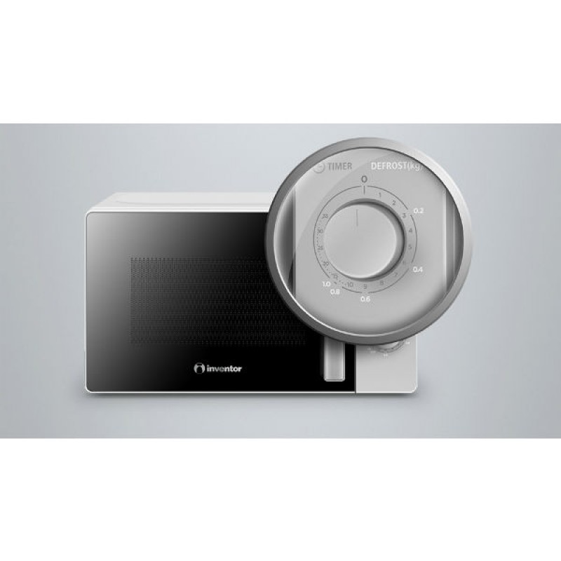 Inventor MWO-20LS Φούρνος μικροκυμάτων 700W Silver (3 άτοκες δόσεις)