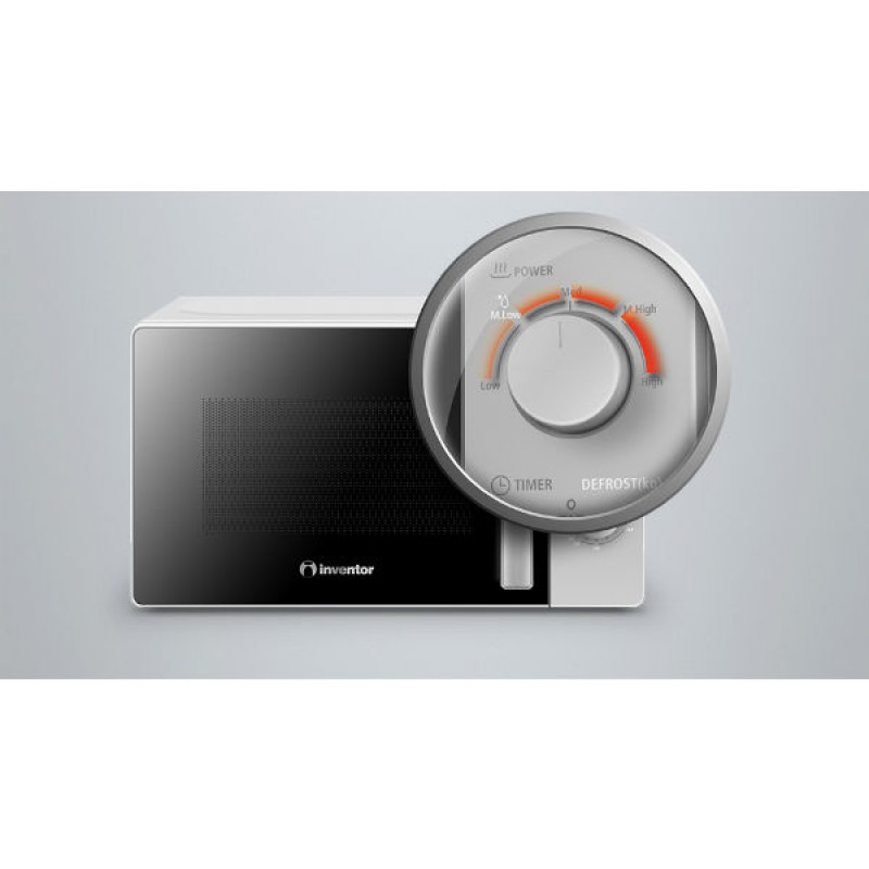 Inventor MWO-20LS Φούρνος μικροκυμάτων 700W Silver (3 άτοκες δόσεις)