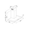 Pyramis Premium Agilo 60 Απορροφητήρας 60cm 065030701 (3 άτοκες δόσεις)
