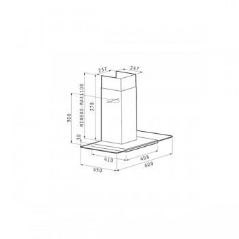 Pyramis Cielo Premium 60 Τοίχου 065018402 Απορροφητήρας (3 άτοκες δόσεις)